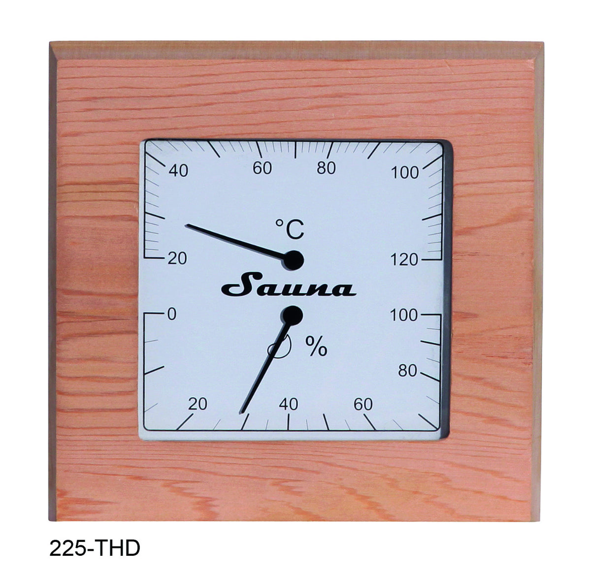 Sentiotec Thermo-Hygrometer Quadrat | Red Cedar | klimaworld.com