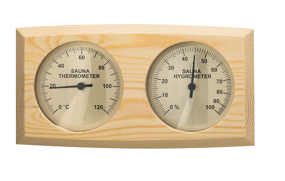 Sentiotec geteiltes Thermo-Hygrometer mit geschwungenem Gehäuse