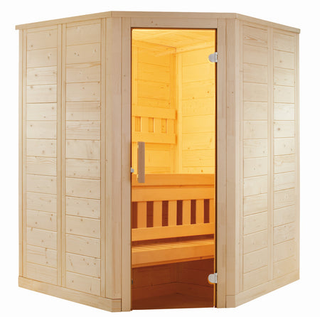 Sentiotec Sauna Set Wellfun Mini mit Saunaofen Mini inkl. Steuerung | klimaworld.com