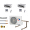 Klimaanlage Komplettset Multisplit Sinclair Kanalgeräte 2x2,5kW