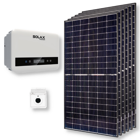 Balkonkraftwerk 2400 W | Photovoltaikanlage 400W | Flachdachaufständerung