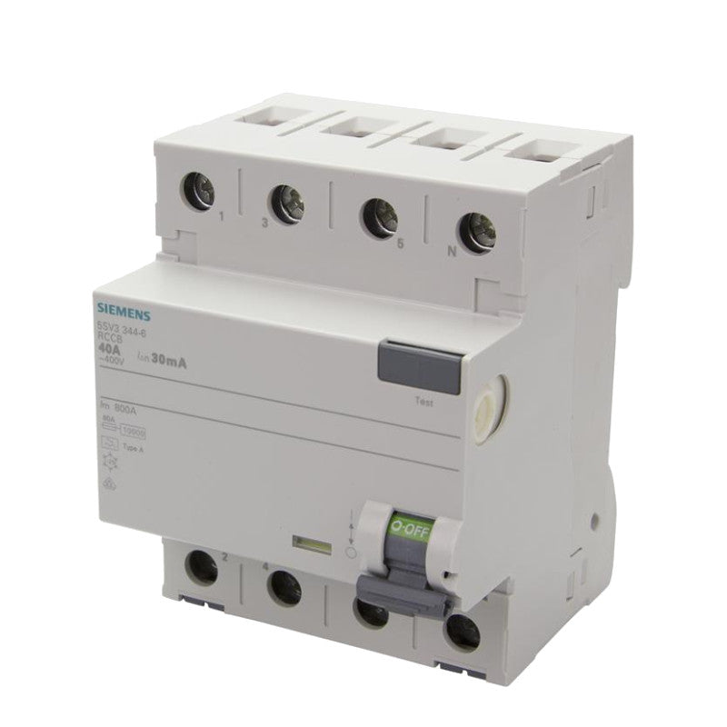 Siemens FI-Schutzschalter Typ A | 30mA | 40A | 5SV3344-6