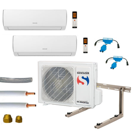 Klimaanlage Komplettset Multisplit Sinclair Wandgeräte 2x2,1kW