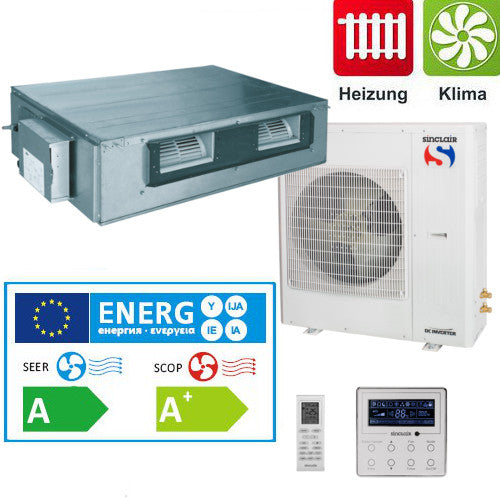 Split - Kanalklimagerät Sinclair UNI DC-Inverter 10kW 3Phasig