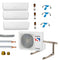 Klimaanlage Komplettset Multisplit Sinclair Wandgeräte 2x2,6+1x2,1kW