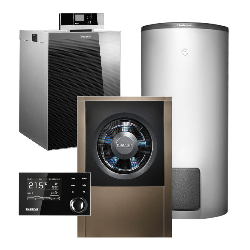 BUDERUS | Hybridsystem | Gas-Brennwertkessel + Wärmepumpe | Logasys SL213.3