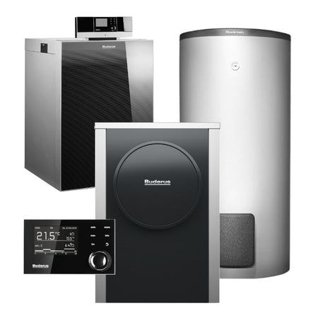 BUDERUS | Hybridsystem | Gas-Brennwertkessel + Wärmepumpe | Logasys SL213.8