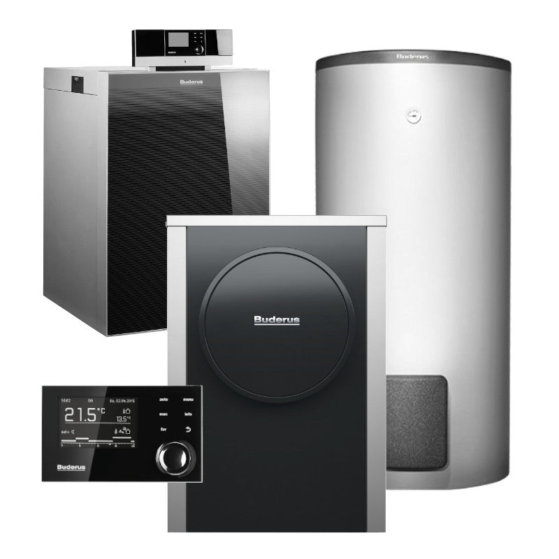 BUDERUS | Hybridsystem | Gas-Brennwertkessel + Wärmepumpe | Logasys SL213.8