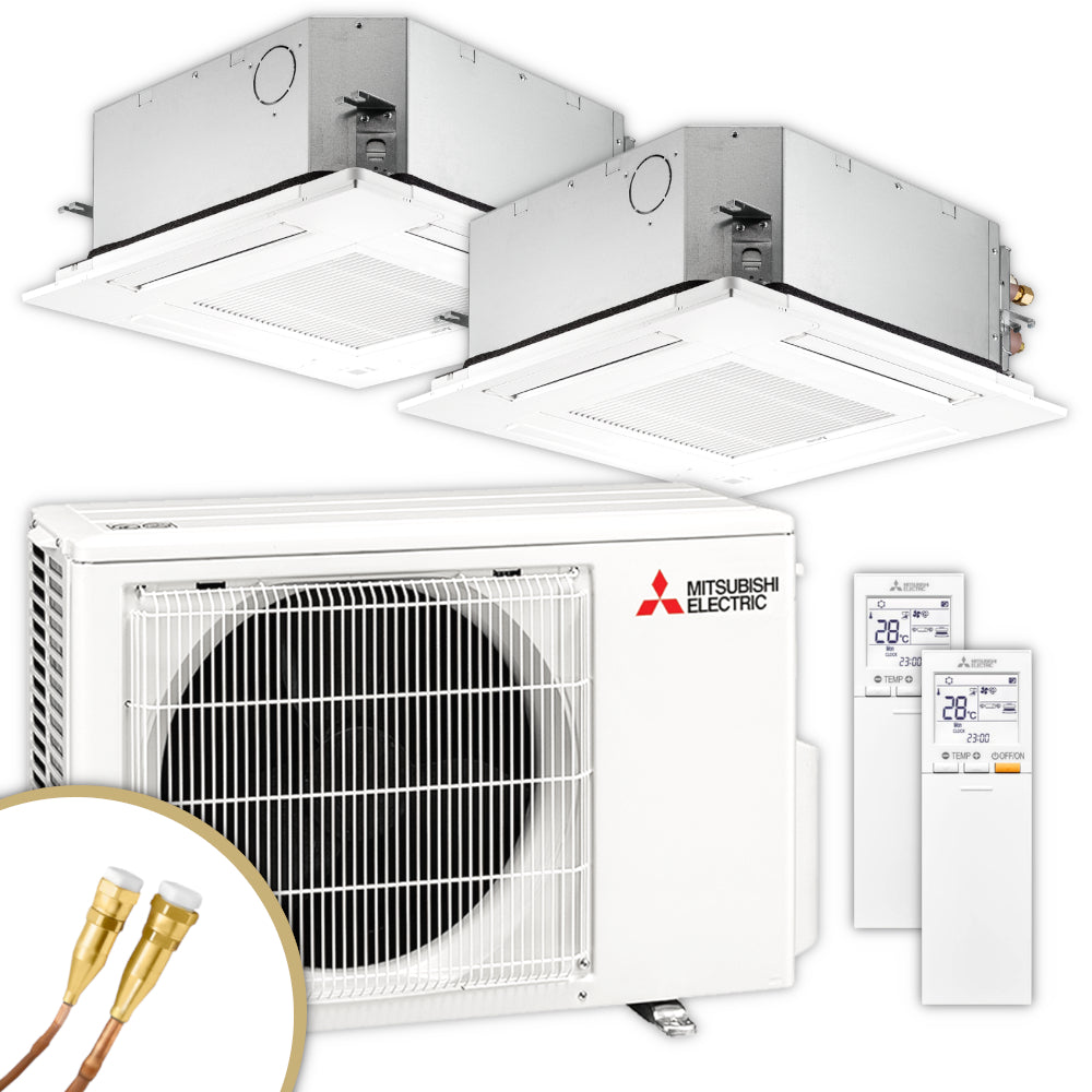 Mitsubishi Multisplit Klimaanlage Set | SLZ-M | 2,5 kW + 2,5 kW | Klimaworld.com