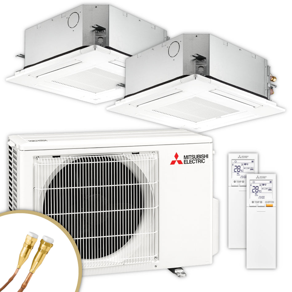 Mitsubishi Multisplit Klimaanlage Set | SLZ-M | 2,5 kW + 2,5 kW | Klimaworld.com