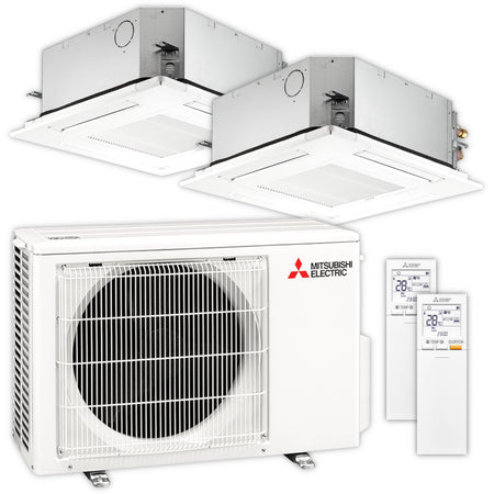 Mitsubishi Multisplit Klimaanlage Decke | SLZ-M | 2,5 kW + 3,5 kW | Klimaworld.com