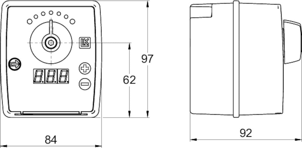 LK Armatur LK 110 SmartComfort Maßzeichnung