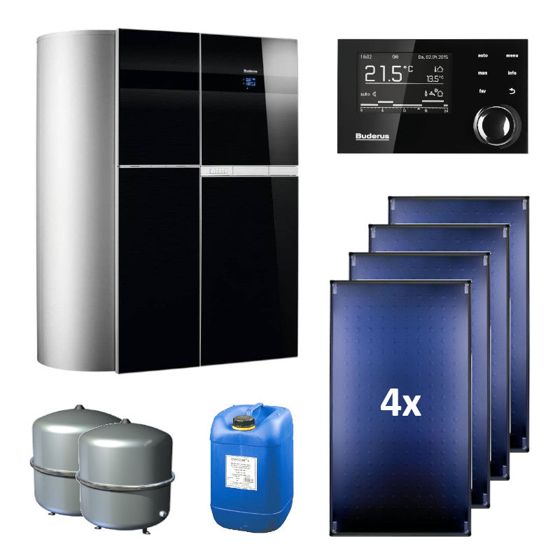 BUDERUS | Hybridsystem | Gas-Brennwertgerät + Solar | Logasys SL136.2