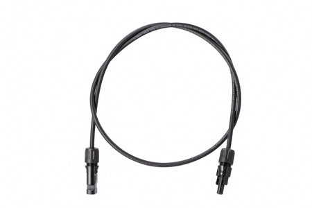 Solar-Verlängerungskabel mit Stecker | 2 Meter | 6,0 mm² | schwarz
