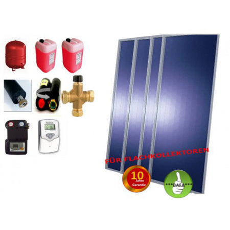Solardual- Solarpaket Expert (9,68m²) mit Flachkollektor