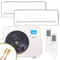 MIDEA Multisplit Klimaanlage Set | Solstice | 2,6 kW + 2,6 kW | Quick-Connect