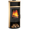 Justus | Kaminofen | Island 5  | Stahl Schwarz | Sandstein | 5,0 kW