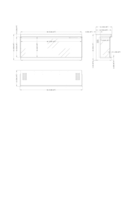Aflamo Elektrokamin Superb 50, Masszeichnung | klimaworld.com