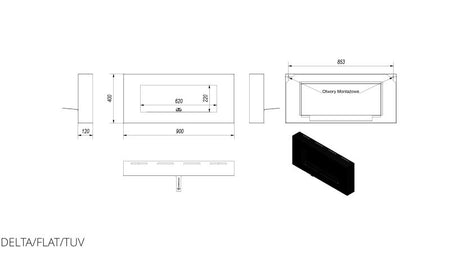 Technische Zeichnung - DELTA/FLAT/TUV