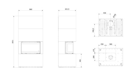 Technische Zeichnung - HEB/INDIAN/BLACK