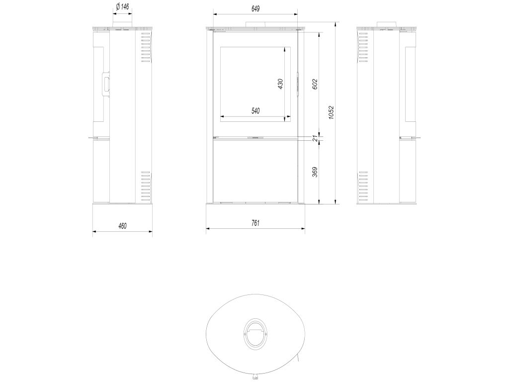 Technische Zeichnung - KOZA/AB/S/2/KAFEL