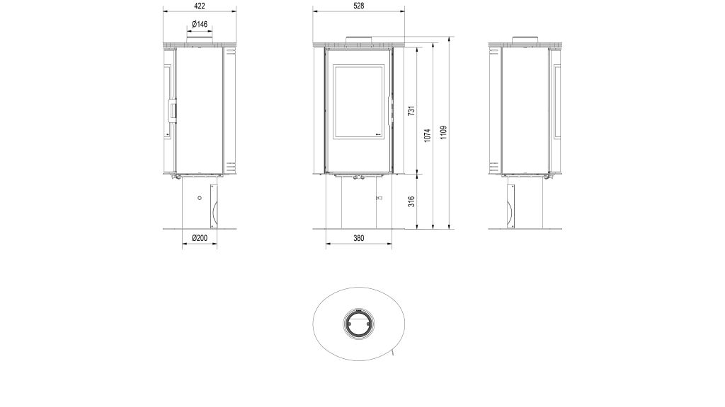Technische Zeichnung -  KOZA/AB/S/N/O/DR/GL/KAF/RED