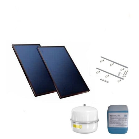 Solarpaket TFK Premium 2.3 Flachkollektorenset 9,36 m² | Klimaworld.com