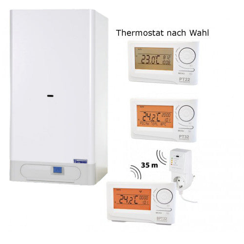 Gastherme THERM PRO 14 X.A mit 5 - 14 kW inkl. Thermostat nach Wahl
