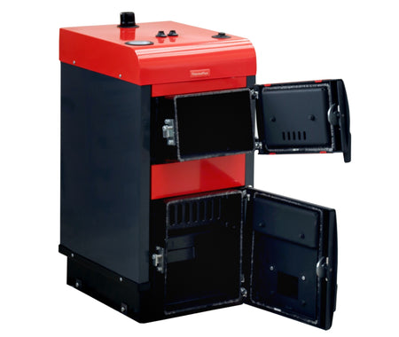 Thermo-Mini 3,9 kW Festbrennstoffkessel Komplettset 4