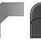 Hitzeschild doppelt für 3-teiligen Bogen 90° Durchmesser 120mm