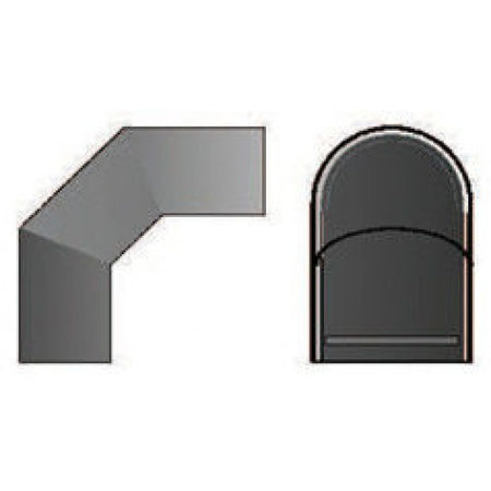 Hitzeschild doppelt für 3-teiligen Bogen 90° Durchmesser 120mm