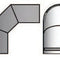 Hitzeschild für 3-teiligen Bogen 90° Durchmesser 180mm