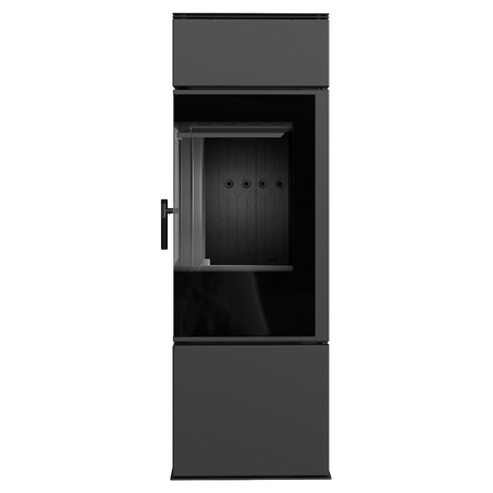 Kratki Kaminofen Thor 8 | Eckkamin - 2-seitig | 8 kW | THOR/BLACK