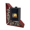HS-Flamingo Kaminofen | Kampa links | 9 kW | Rot