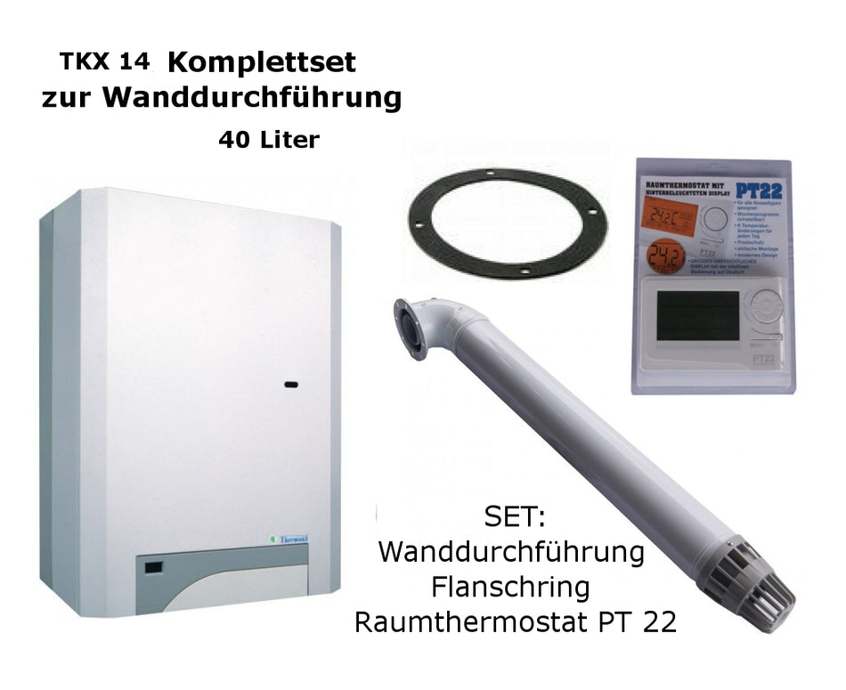 Raumluftunabhängige Gastherme Therm PRO 14 TKX 40l WAND-SET