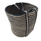 TermaTech | Holzkorb aus Jute | 300x300 mm | gestreift