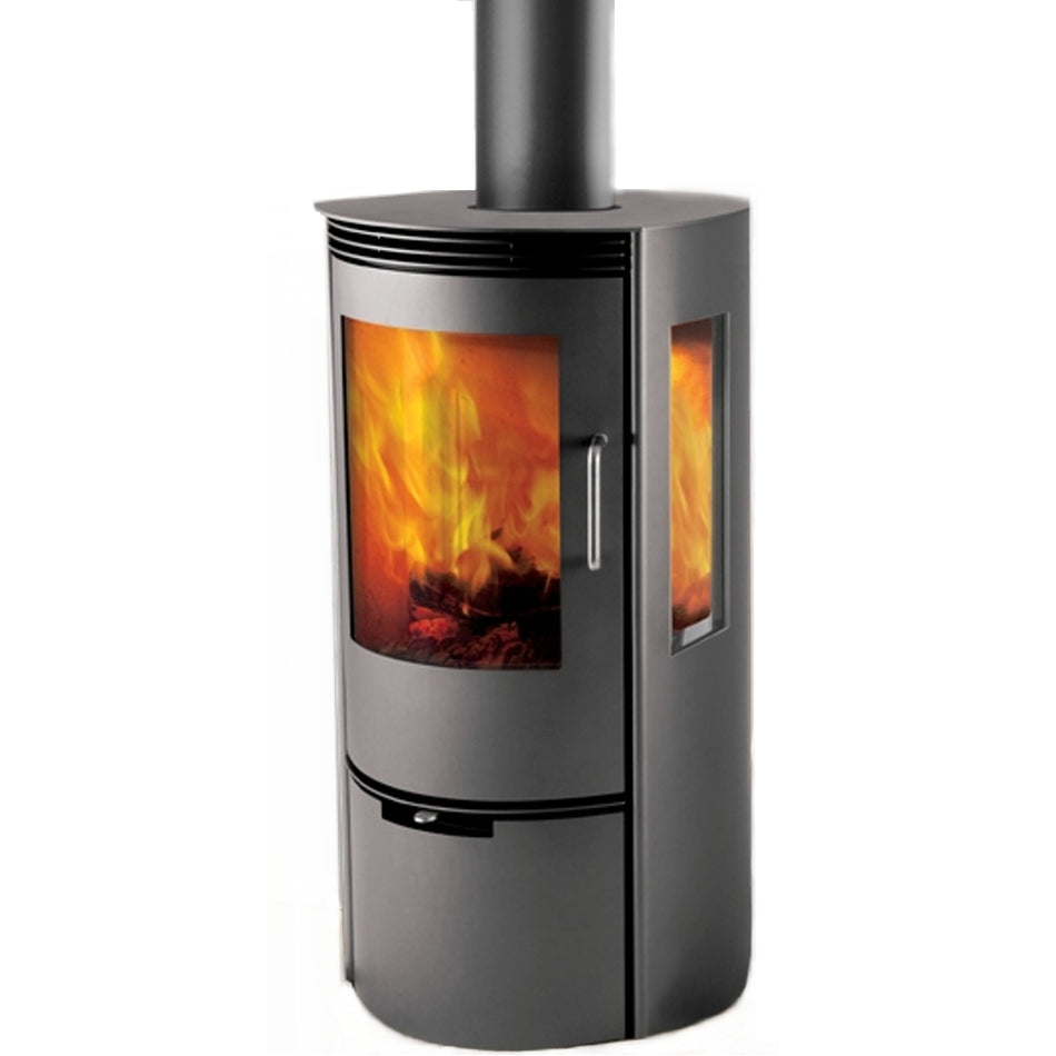 TermaTech | Kaminofen | TT10G | 6 kW | 3 Scheiben | schwarz 