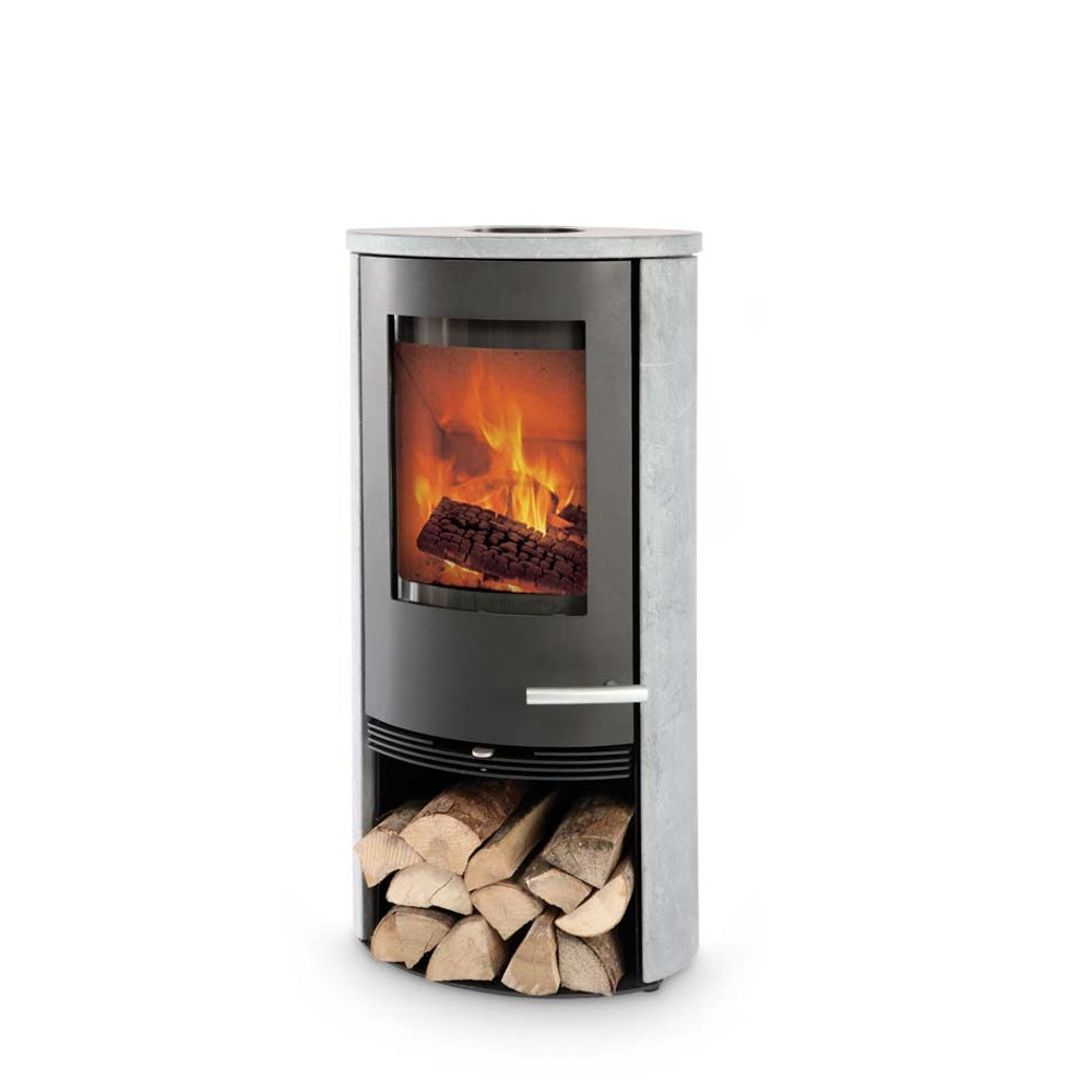 TermaTech Kaminofen TT20RS | Speckstein abgerundet schwarz | 5 kW 