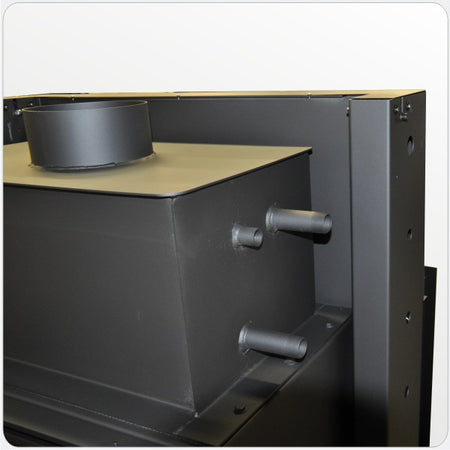 Wasserkamineinsatz durchsicht Twin V 9 Aquatic 22 kW BEF Home Set 1