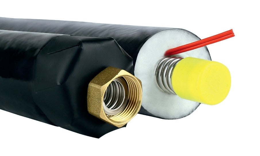 Solarpiralrohr Edelstahlwellrohr - DN 20 auf Rolle Länge 15m