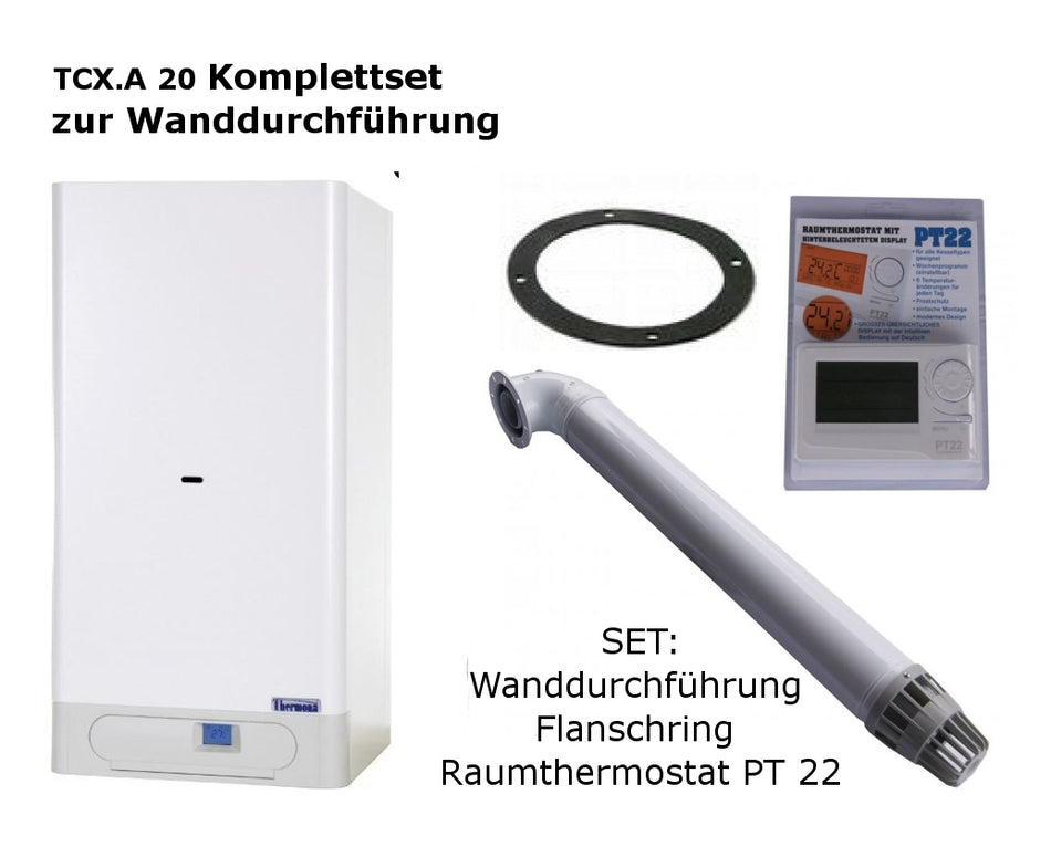 Raumluftunabhängige Gastherme Therm PRO 20 TCX mit 9 - 20 kW Wand-SET
