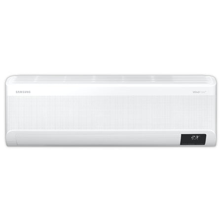 Samsung Klimaanlage Wandgeraet WindFree Nordic Premium in weiss mit Temperaturanzeige als Beispiel | Klimaworld.com