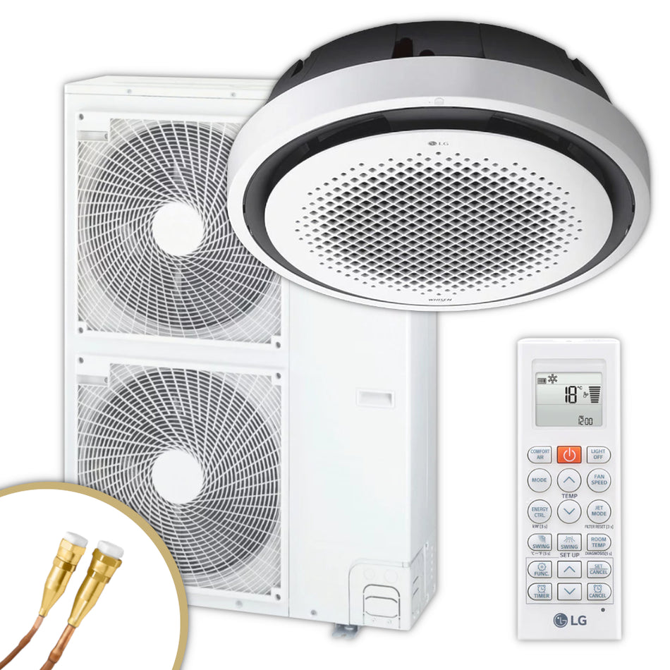 LG Split Klimaanlage Set 360°-Unterdeckengerät UT48F | 13,4 kW | Quick-Connect