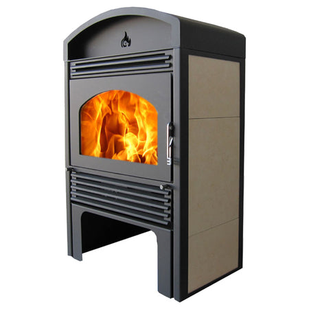 Wassergeführter Kaminofen | Valencia  | 18 kW | beige