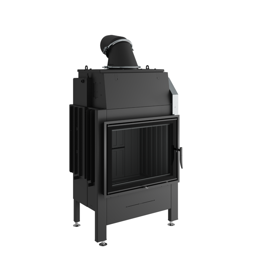 Spartherm Kamineinsatz Varia 1V H₂O | Wasserführend | Türanschlag links Schwarz