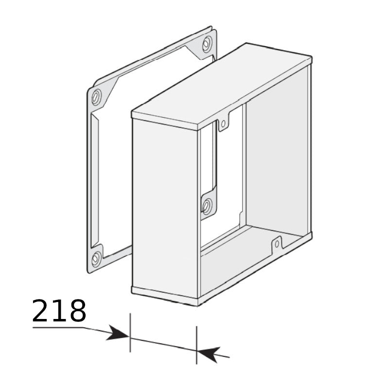 WOLF | Verlängerung für Wohnraumlüftung CWL-D | 200 mm | Edelstahl