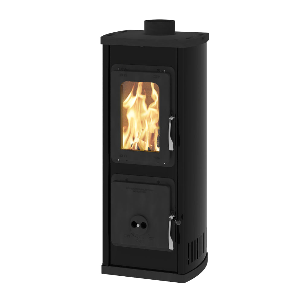THROMA Holzofen | Verona B Top | Werkstattofen | 5 kW | Schwarz