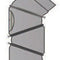 Rauchrohrbogen verstellbar 0-90° mit Tür - 4teilig Durchmesser 120mm
