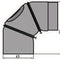 Rauchrohrbogen verstellbar 0-90° mit Tür Durchmesser 180mm