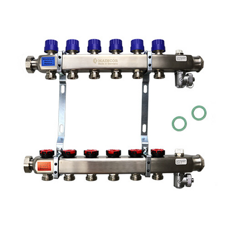 Maincor MFL Verteiler 3 Kreise 1'' | Edelstahl | 255 mm | DFB ➔ www.klimaworld.com